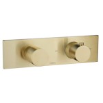 Horizontal Thermostatic Trim, 2 Round Handles