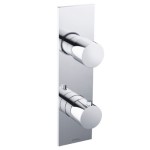 Narrow Thermostatic Trim, 2 Round Handles