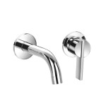 2 Hole Wall Faucet, Single Lever