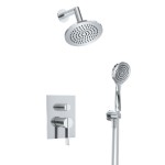 Pressure Balance Control, Hand Shower on Hook and Showerhead