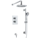 Thermostatic Control, Hand Shower on Bar and Showerhead