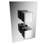 Square 2 Handle Thermostatic Control