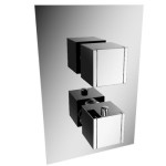 Square 2 Handle Thermostatic Control