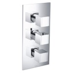 Square 3 Handle Thermostatic Control