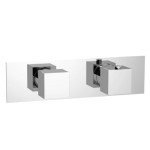 Horizontal Thermostatic Control with 2 Square Handles