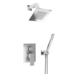 Pressure Balance Control with Diverter, Hand Shower and Showerhead