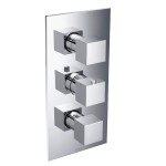 Square 3 Handle Thermostatic Control