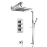 Thermostatic Control, Hand Shower on Slide Bar and Showerhead