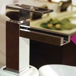 Single Hole Sink Faucet with Open Waterfall Spout