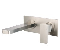 2 Hole Wall Faucet, Square Handles