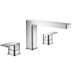 Rectangular 3 Piece Roman Tub Faucet