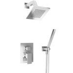 Pressure Balance with Diverter, Hand Shower and Wall Mount Showerhead