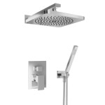 Pressure Balance with Diverter, Hand Shower and Wall Mount Rain Head