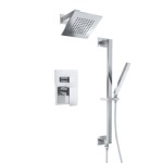 Pressure Balance with Diverter, Hand Shower Slide Bar and Wall Mount Showerhead