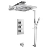 Thermostatic Control, Hand Shower on Slide Bar and Showerhead