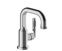 Rectangular Single Hole Faucet with Side Lever Control