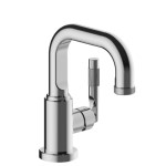 Single Hole Faucet with Curving Base, Side Lever Control