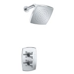 2 Handle Thermostatic Control and Square Showerhead