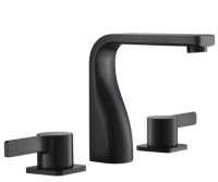  Widespread Sink FaucetFlat Spout, in Matte Black