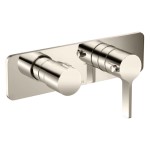 Horizontal Thermostatic Trim, 2 Round Handles