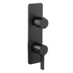 Narrow Thermostatic Trim, 2 Round Handles