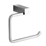 Square slide-on toilet paper holder