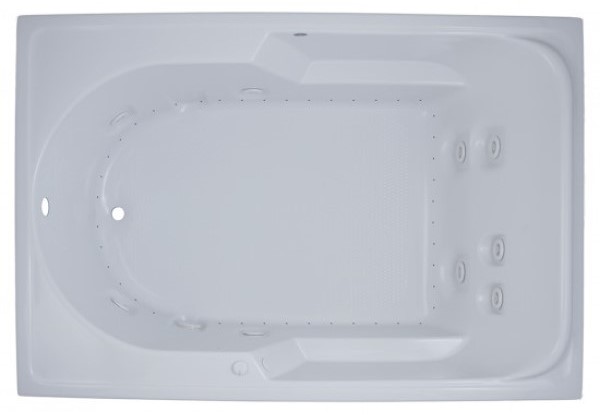 Wide, Rectangle Whirlpool & Air for Side-by-Side Bathing