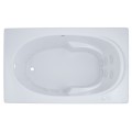 Rectangle Whirlpool & Air with Neck Rest, Armrests, End Drain