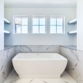 Rectangle Freestanding Tub with Center Drain, Recessed Base