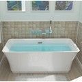 Rectangle Bath with Curving Sides, Thin Rim, Freestanding