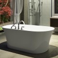 Oval Freestanding Tub with Faucet Deck