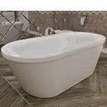 Oval Freestanding Tub, Overlapping Rim, Angled Sides