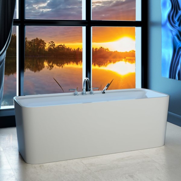Rectangle Freestanding Tub with Slightly Angled Sides
