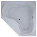 Rectangle Whirlpool & Air with Oval Bathing Area, Armrests, End Drain