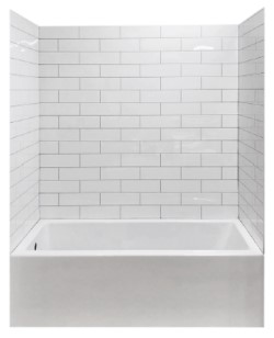 3 Acrylic Tub Walls for Tub/Shower