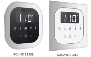 Square or Round Bezel to Flush Mount the Control
