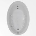 Oval End Drain Whirlpool & Air Jet Bathtub