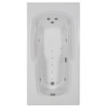 Rectangle Jetted Bath, Rounded Interior, End Drain, Armrests