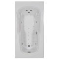 Rectangle Bathtub with End Drain, Armrests