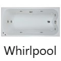 Bath with Extended Leg Area, 8 Whirlpool Jets