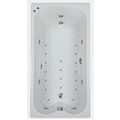 Rectangle Bathtub, Rounded Interior, End Drain, Jets