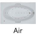 Air Jets on Tub Bottom and Back Rest