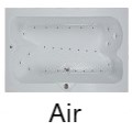 Elite Air Jets on Tub Bottom and Back Rest