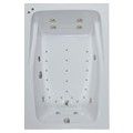 Wide Rectangle Tub with Armrests