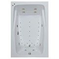 Wide Rectangle Tub, Jets, End Drain, Armrests