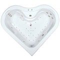 Corner Heart Shaped Interior Bathtub with Armrests