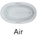 Air Jets on Tub Bottom and Back Rest