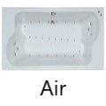 Air Jets on Tub Bottom and Back Rest
