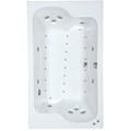 Rectangle Bathtub Designed for 2, Center Drain