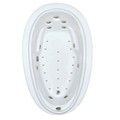 Oval Tub with Armrests, End Drain